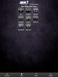 Have Bible Will Travel Church poster 4