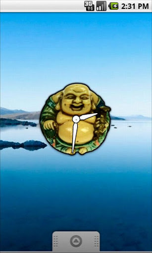 Laughing Buddha Clock Widget