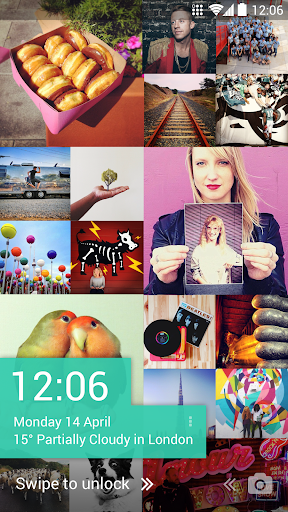 Tiles Instagram Lock Screen