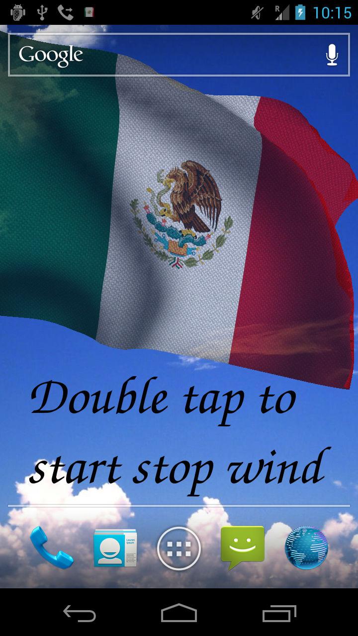 3D Mexico Flag Screen 2