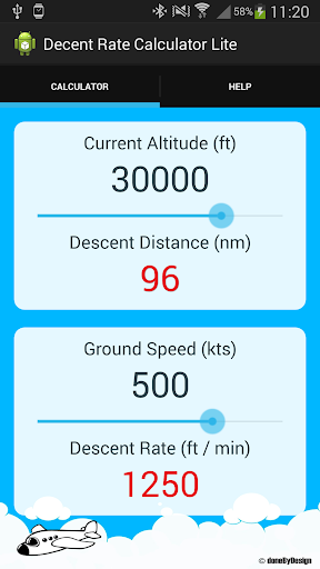 Descent Rate Calculator Lite