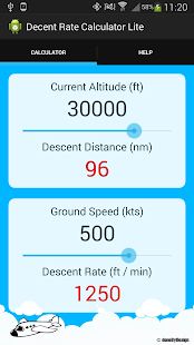 Free Descent Rate Calculator Lite APK for Android