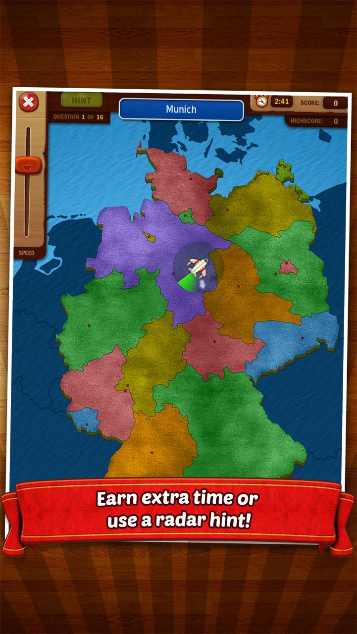 GeoFlight Germany: Geography Screen 3