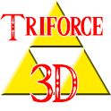 Zelda Triforce 3D logo