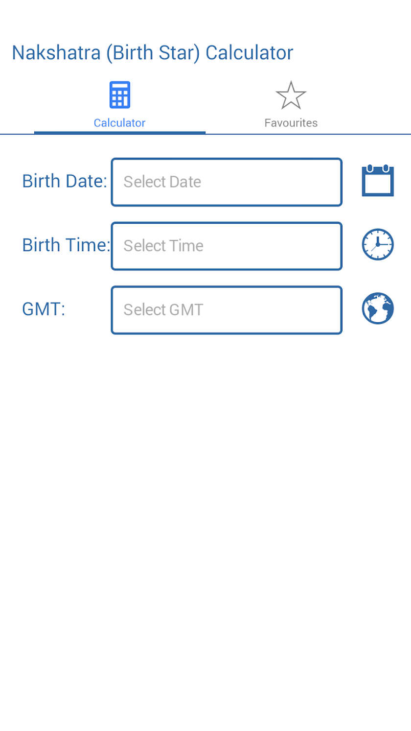 Nakshatra BirthStar Calculator Screen 2