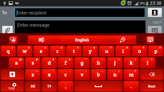 GO Keyboard Red Rose Screenshots 14