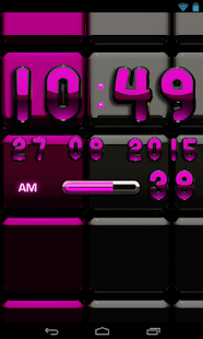 How to install Digi Clock Black Pink widget lastet apk for bluestacks