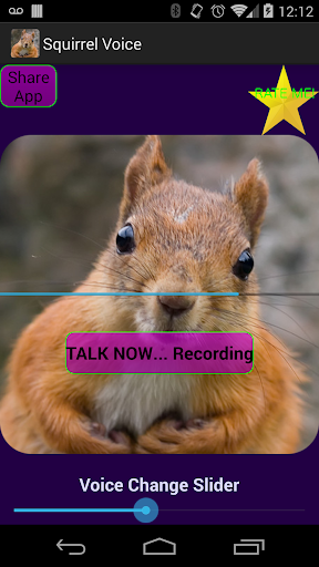 Talking Squirrel Voice Changer