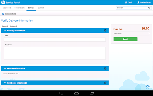 HP Service Request Catalog Screenshots 9