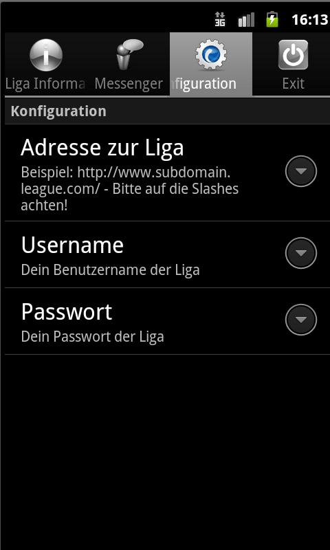 Ultimate League App Screen 2