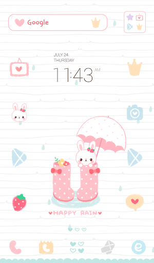 happy rain dodol theme