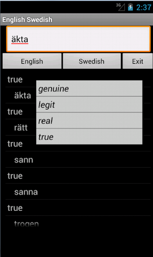 English Swedish Dictionary