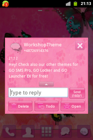 【免費個人化App】Pink 2 GO SMS PRO Theme Buy-APP點子