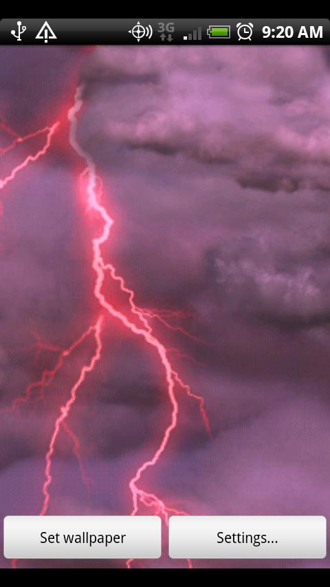 Thunderstorm Live Wallpaper - screenshot