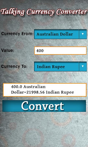 Talking Currency Converter