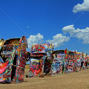 Cadillac Ranch by Hylas Kessler - Transportation Automobiles