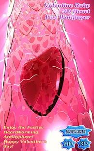 Valentine Ruby Heart 3D - náhled