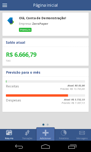 ZeroPaper controle financeiro