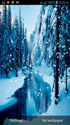 Winter Snowfall Live Wallpaper