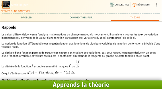 Math Helper: Algèbre et Calcul - screenshot thumbnail