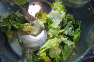 Boston Lettuce Salad with Buttermilk, Green Onion, and Maple Dressing