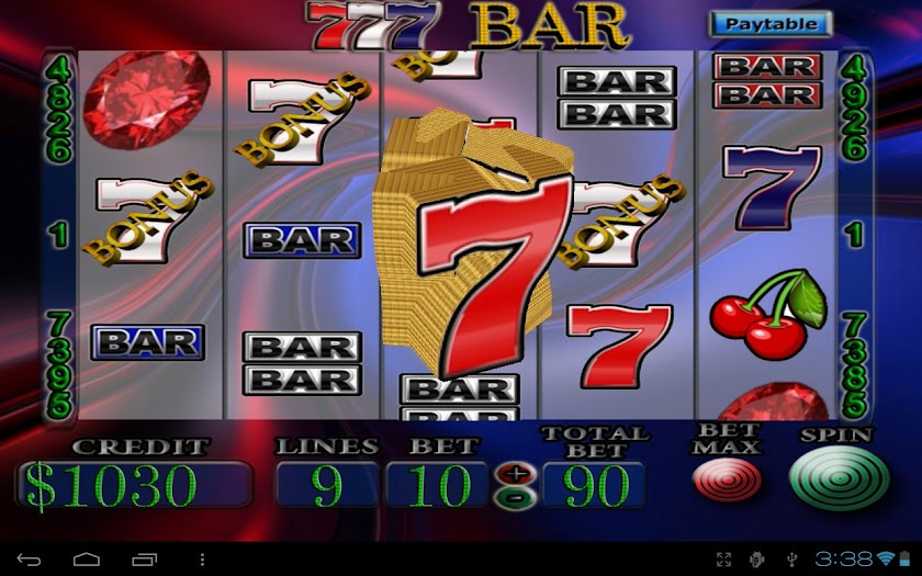 7s &amp; BAR Vegas Slot Machine Screen 2