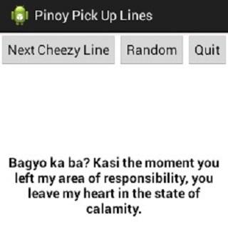 pinoy pick up lines version 4 screenshot - Tagalog Pick Up Lines For Boys