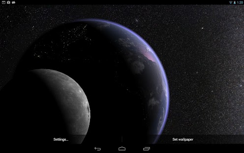 Free Download Earth & Moon in HD Gyro 3D PRO APK
