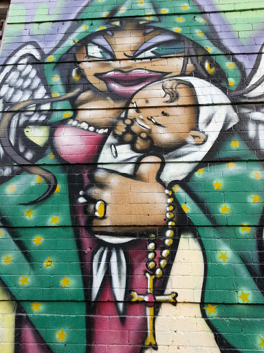 Angel and Baby Mural