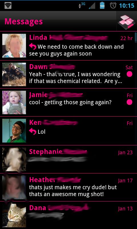 Pink Socialize 4 FB Messenger Screen 2