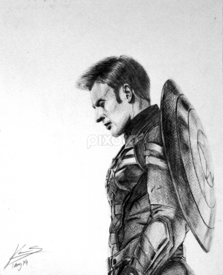 Captain America by Khanes Chaengpradit - Drawing All Drawing
