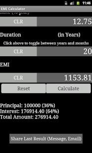 Loan EMI Calculator Screenshots 2