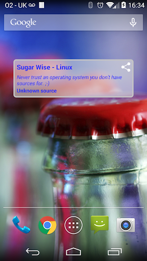 Sugar Wise Fortune Widget