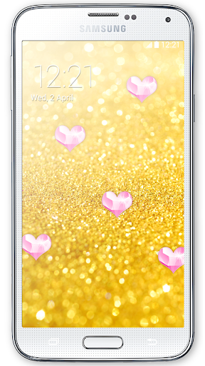 Diamond Hearts Live Wallpaper