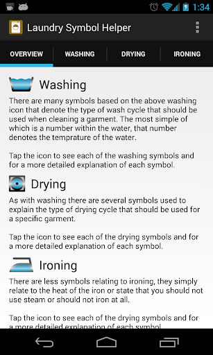 Laundry Symbol Helper