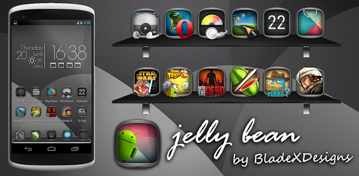 JellyBean (APEX NOVA GO THEME)