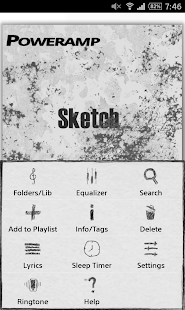 How to download Poweramp Sketch Skin Varies with device unlimited apk for android