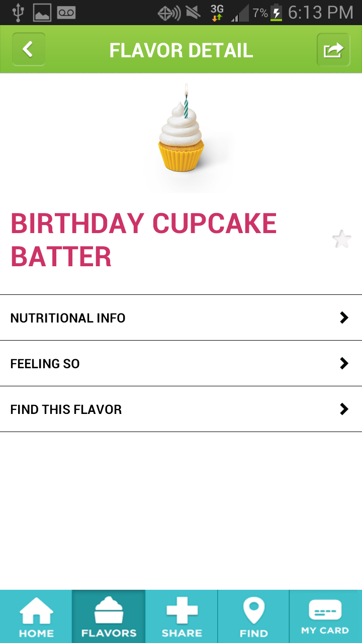 Yogurtland Screen 3