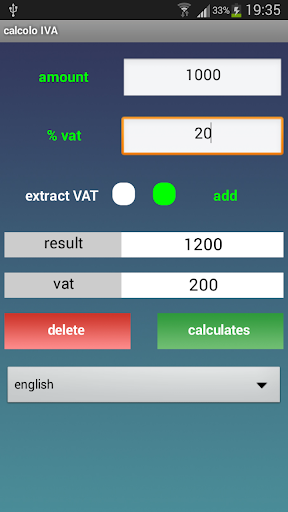 VAT calculator