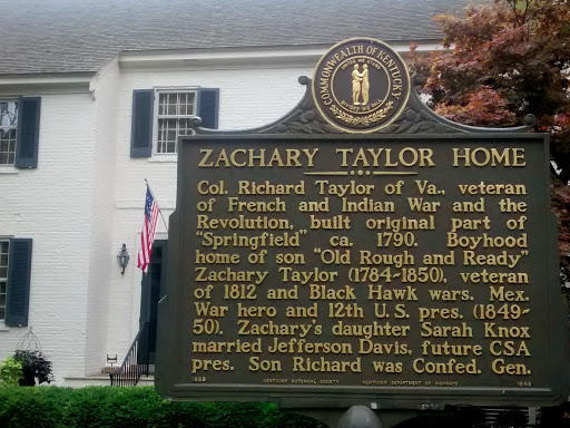 Zachary Taylor Home Marker