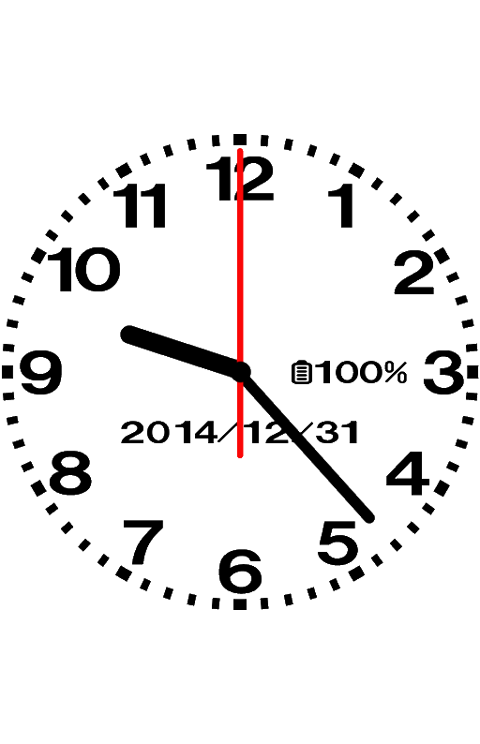Android application Designing analog clock-No05 screenshort