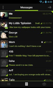 How to install Go SMS Theme Holo Green ICS patch 1.1 apk for pc