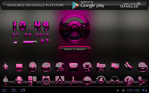 【免費生活App】Next Launcher Theme pink black-APP點子