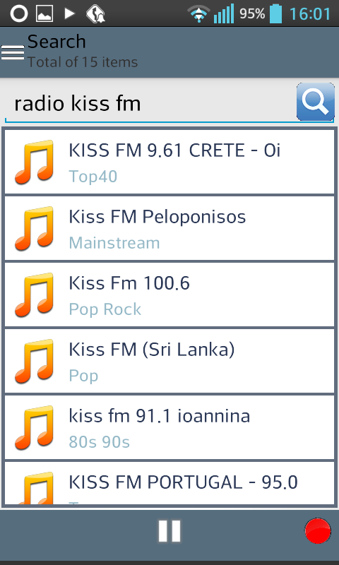 TuneOn Radio Pro Screen 2