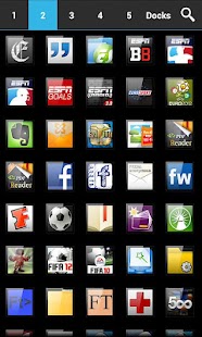 download ADW APEX GO - ICS Glass Theme free