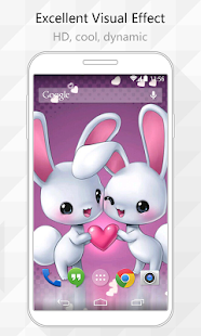 Two Rabbits Live Wallpaper