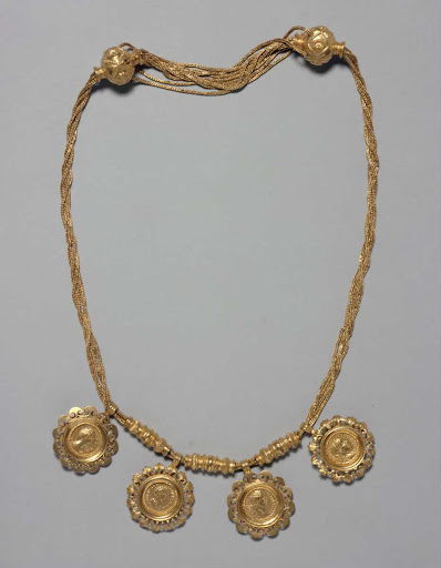 Necklace with Coin Pendants