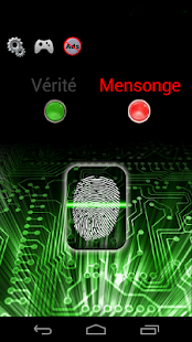 Capture d'ecran de l'application Android Lie Detector Simulator Fun
