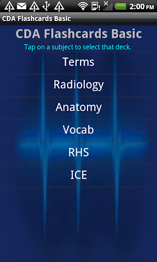 CDA Flashcards Basic