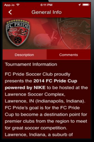 【免費運動App】FC Pride Soccer Tournaments-APP點子